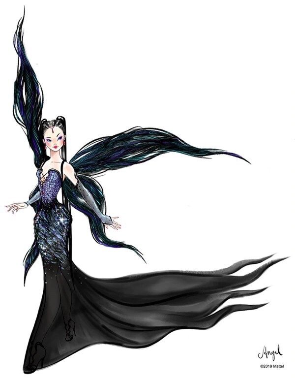 2019 Fantastic Feathers Doll Concept by Angel Kent, Mattel 