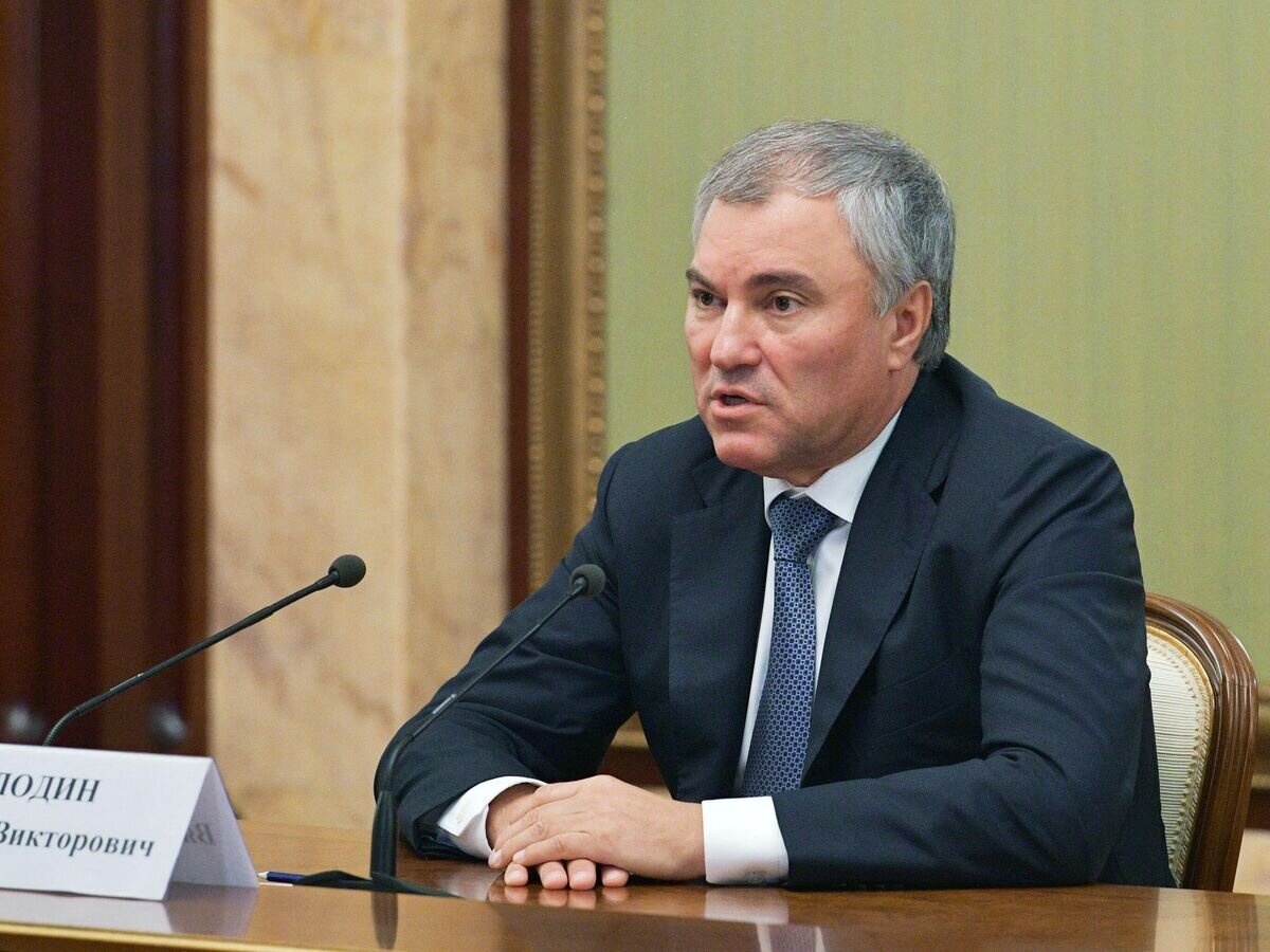    Председатель Государственной Думы РФ Вячеслав Володин© РИА Новости / Александр Астафьев