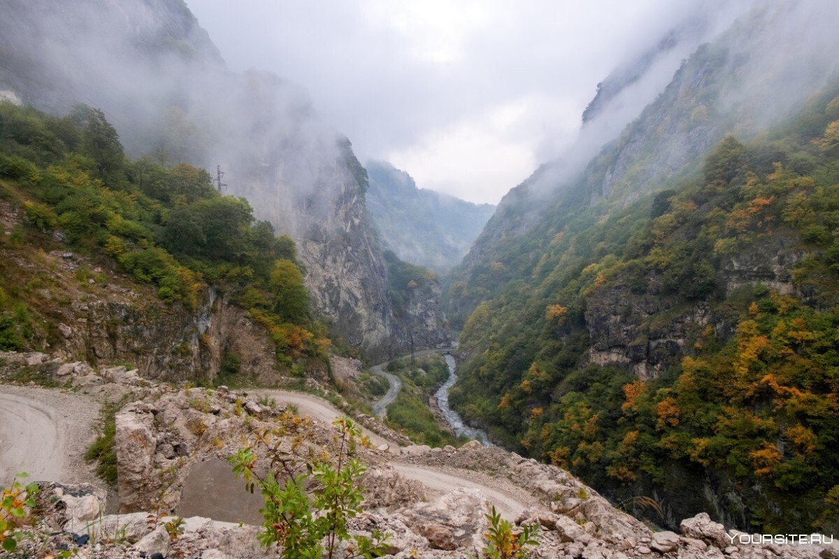 Черекская теснина Горная река