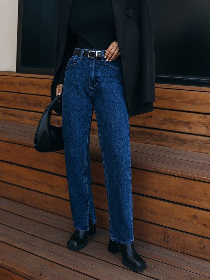 Базовые прямые джинсы 
