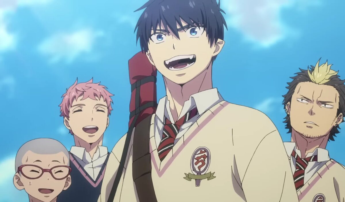 Кадр из трейлера 3 сезона аниме «Синий экзорцист»   📷