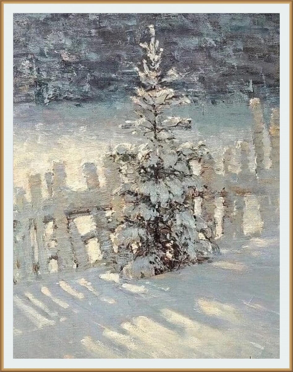  Картина художника Валентина Степановича Короткова под названием  «Елочка»