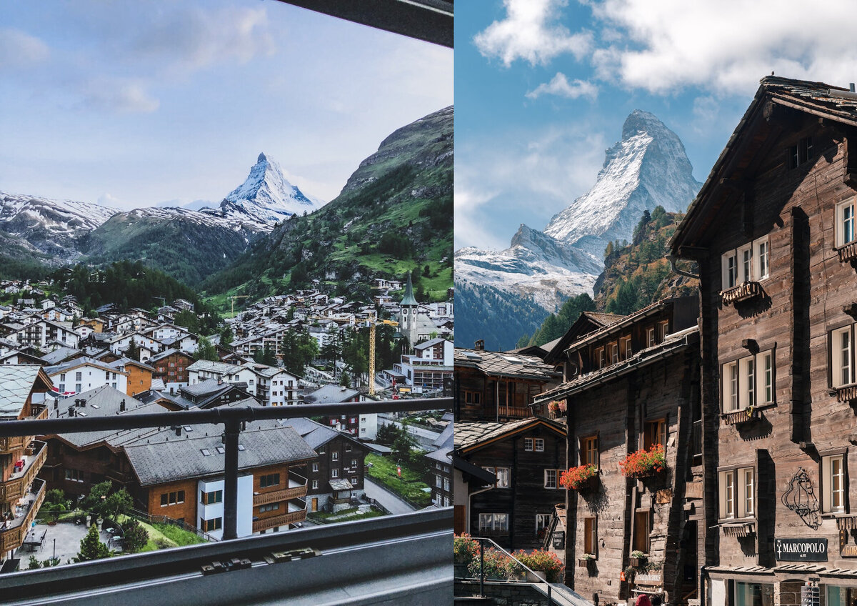 В Zermatt приезжают круглый год, даже летом тут работает сноупарк. Зимой ещё можно кататься на санях, снегоходах, расслабиться в СПА-комплексе и отдохнуть в ресторанах Michelin. Фото: Morgan Thompson и Daniel Cox, Victor He, Gabriel Garcia Marengo / unsplash.com