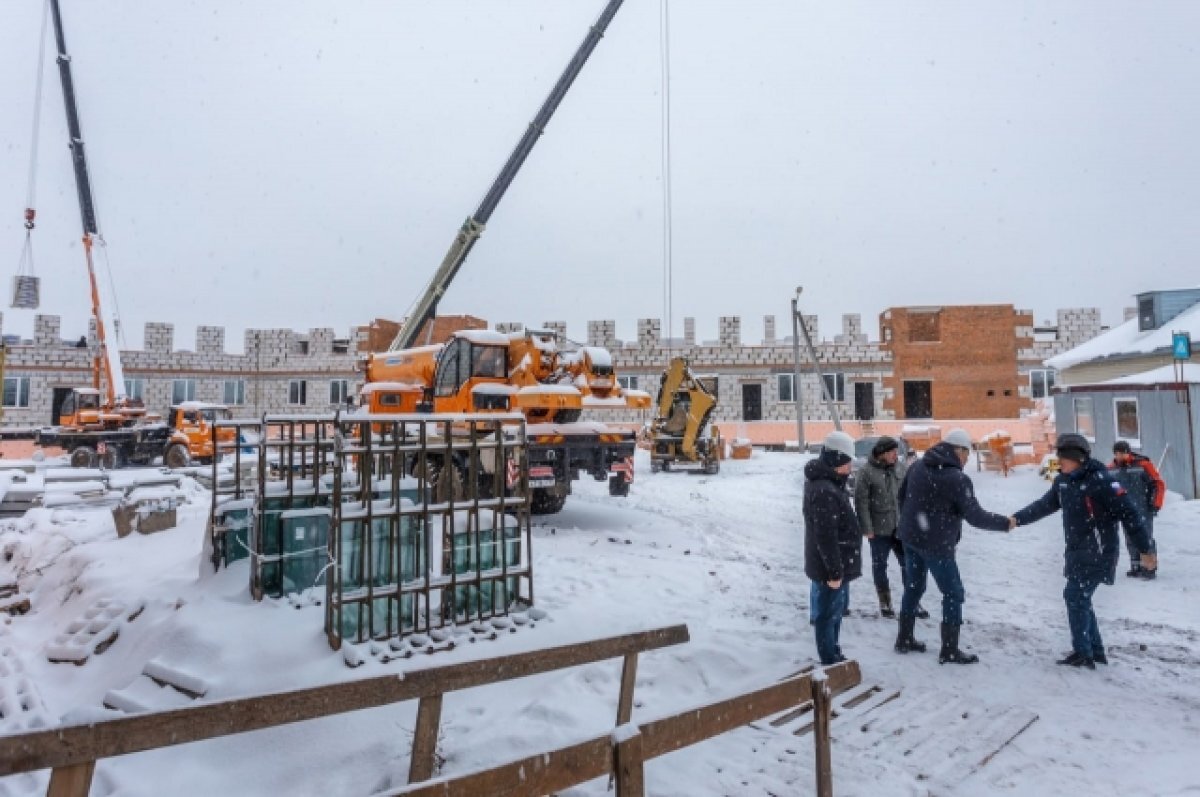    В Чурилово Курской области продолжают строить дом-интернат для престарелых