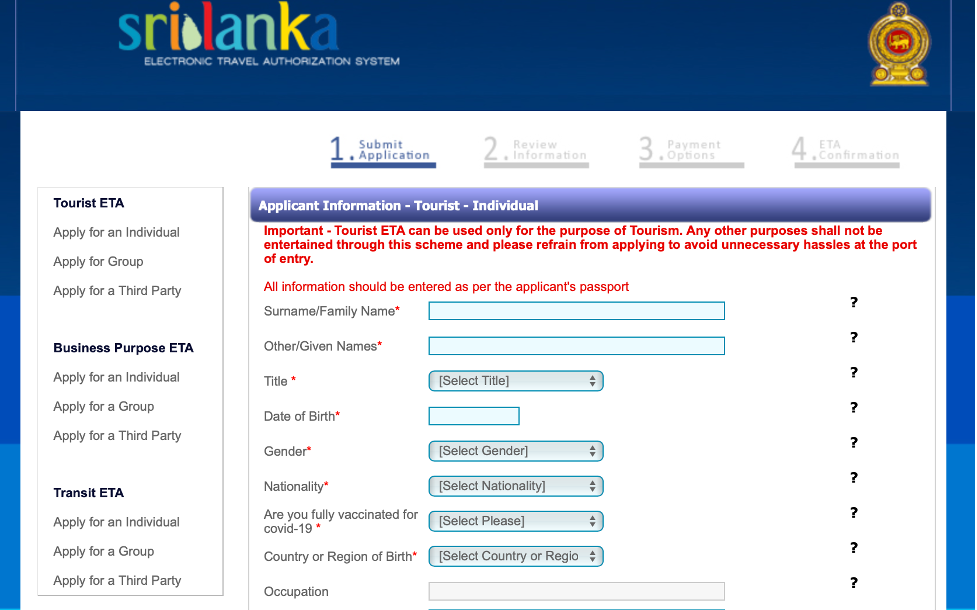 Форма для заполнения электронного разрешения