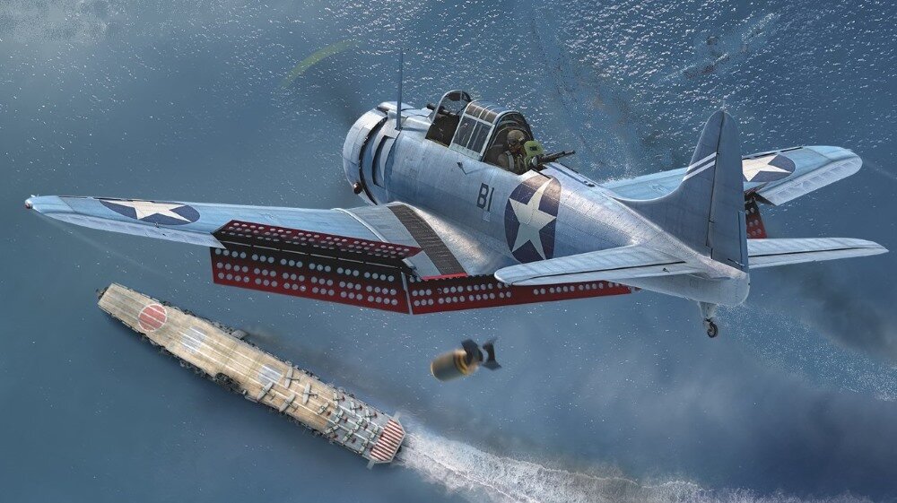 Так примерно выглядело  "чудо у Мидуэя" по официальной версии.