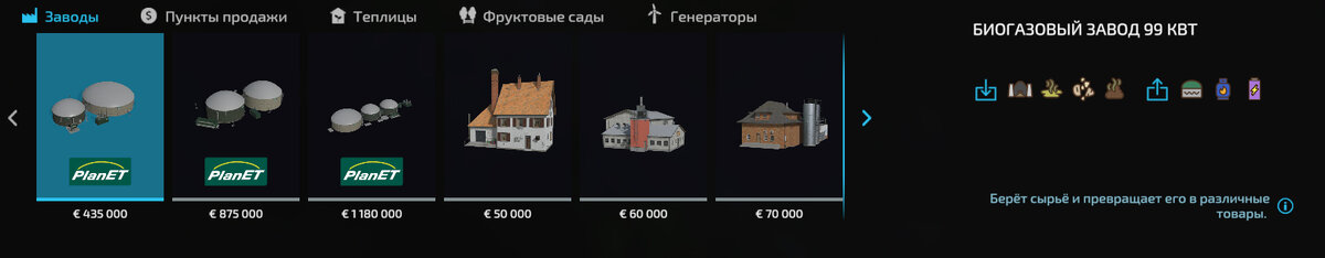 Биогазовый завод 99КВТ