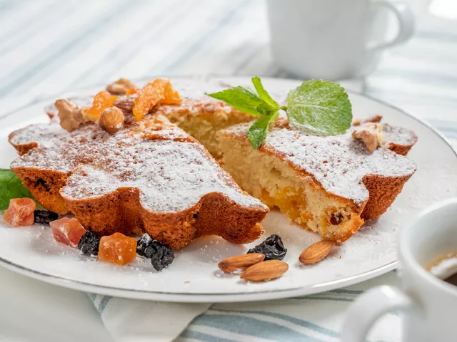 Рождественский кекс с сухофруктами