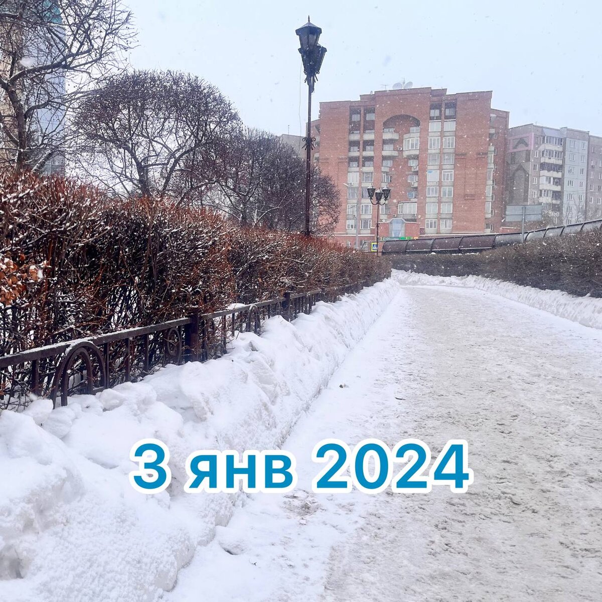 Обычный зимний пейзаж