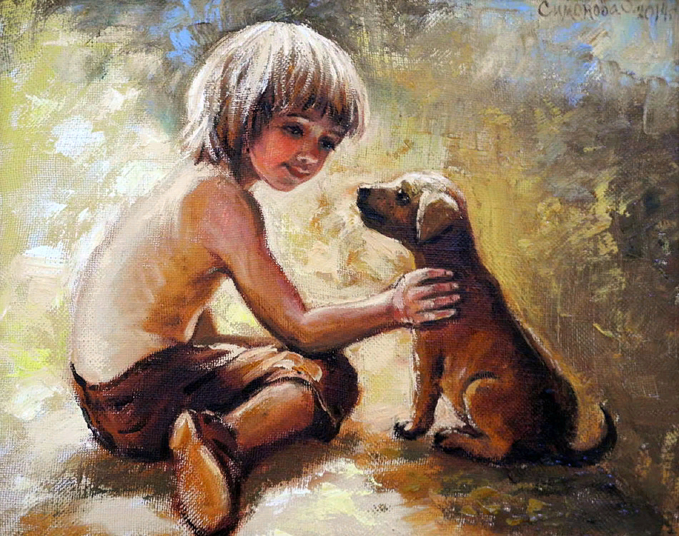 Картины Дональда Золана беззаботное детство.
