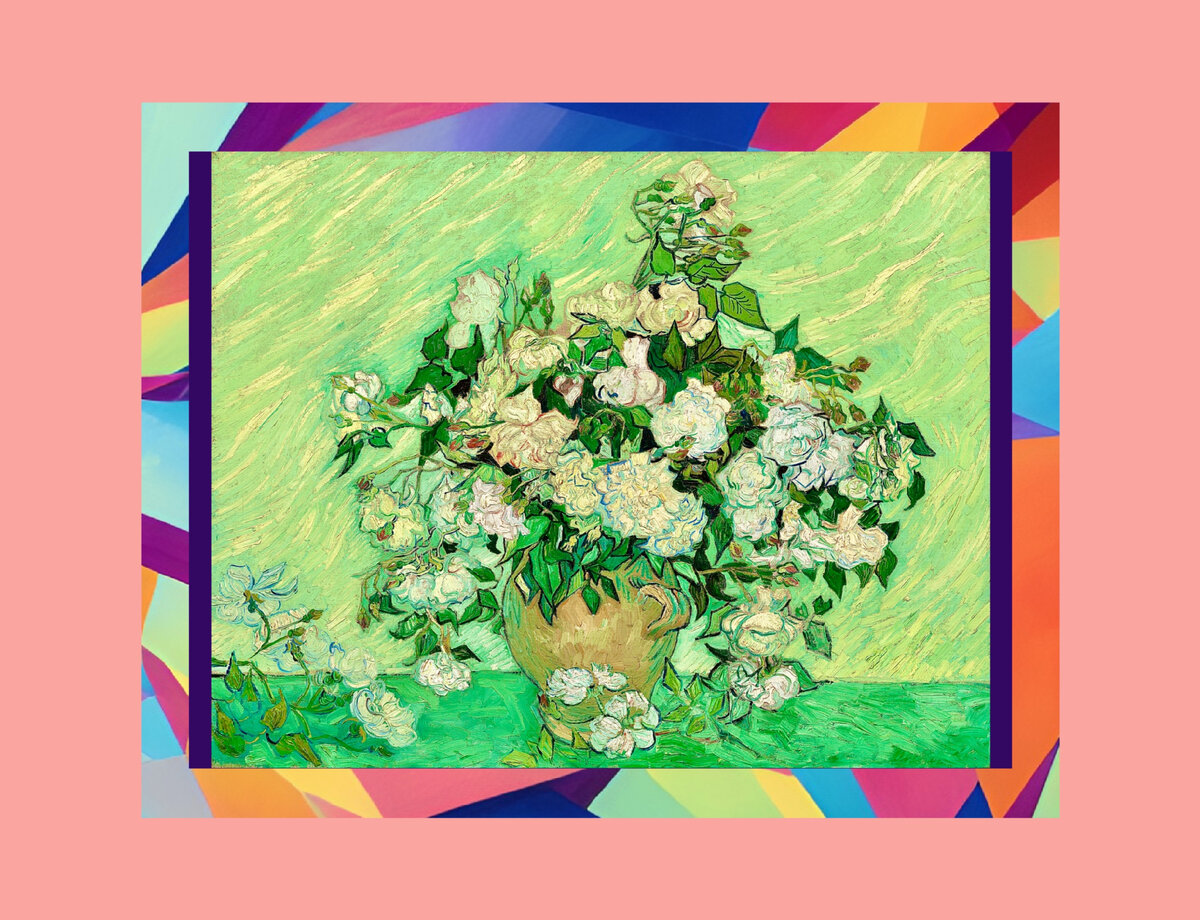 Винсент  Виллем Ван Гог 1890 "Розы" (Roses)