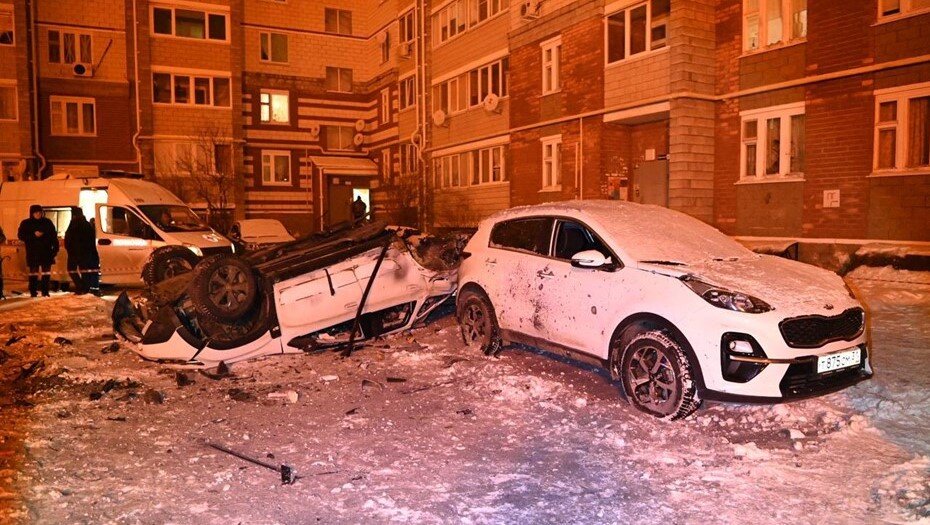    Последствия атаки по Белгороду 4 января Автор фото: t.me/v_v_demidov