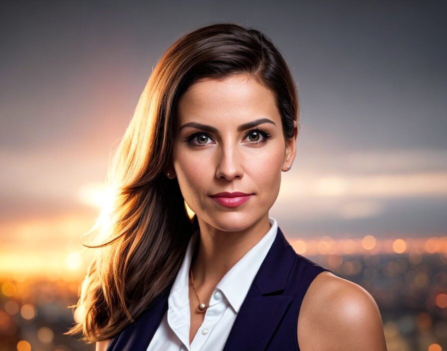 This lady is a decision maker in a company.