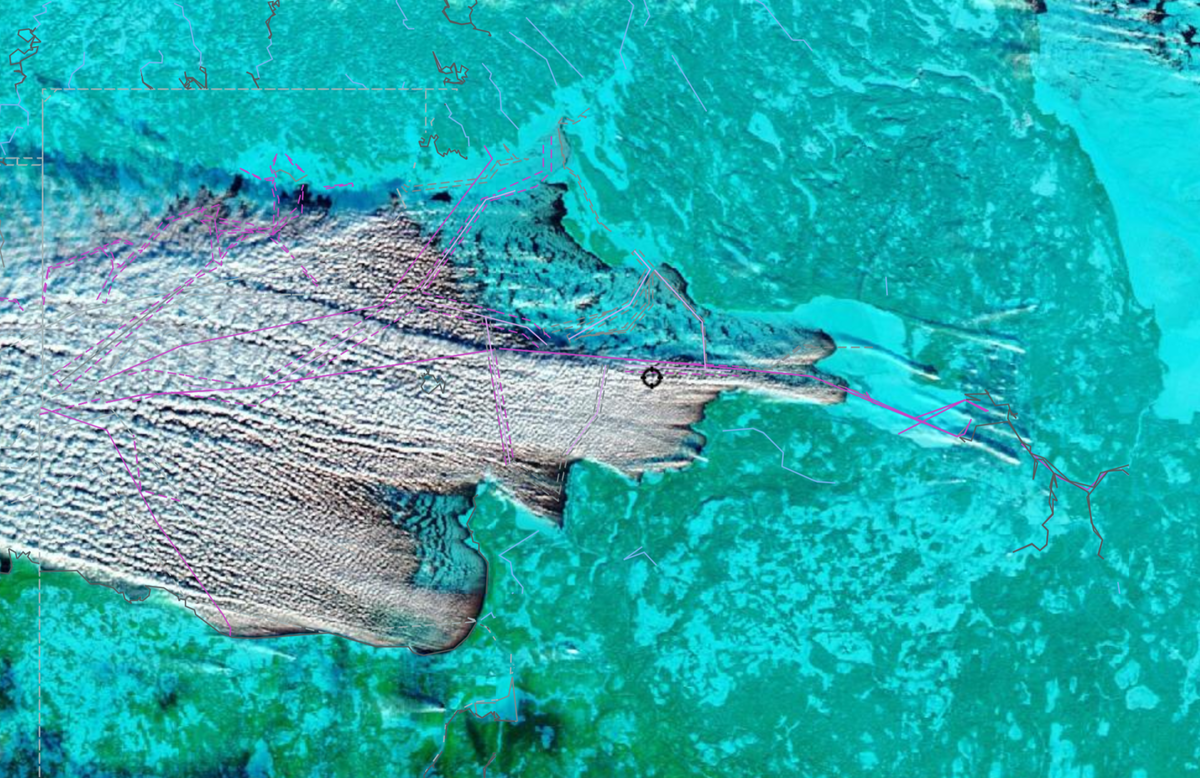 Ледовая обстановка на Финском заливе на 5 января. Большая часть не смотря на крепкие морозы не покрылась льдом, но сильно парит. Где-то в этом пару и прячется наш "теневой танкерный флот". 