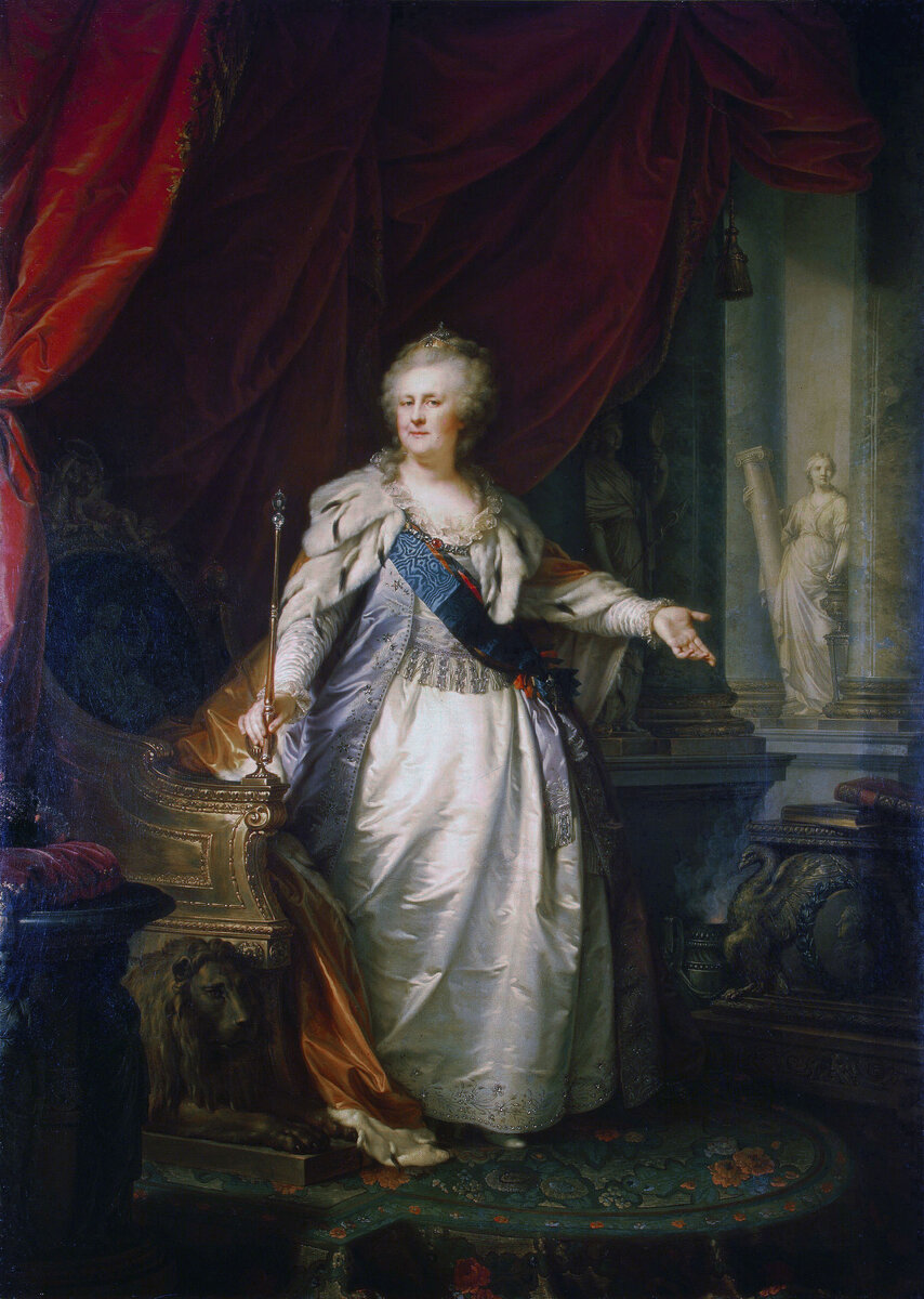 Catherine II by J. B. Lampi, 1793 (Hermitage)