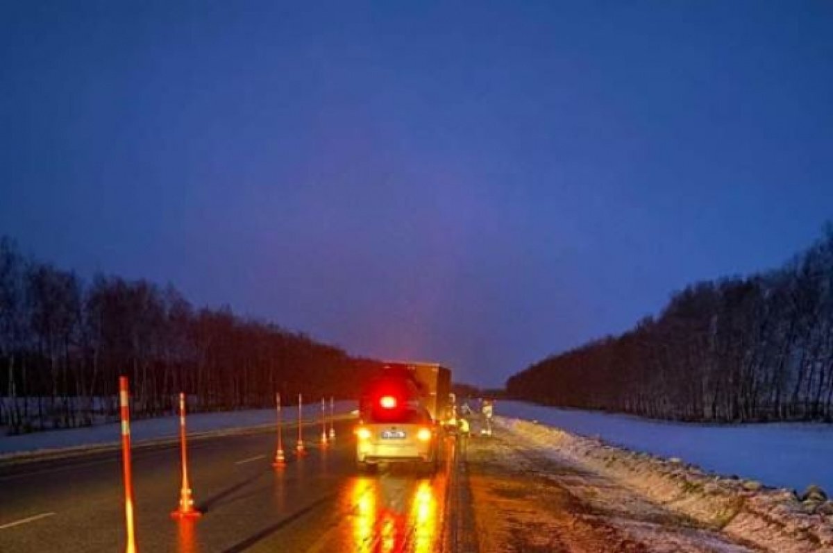    Автоинспекторы помогли водителю, застрявшему на трассе М5 под Мокшаном
