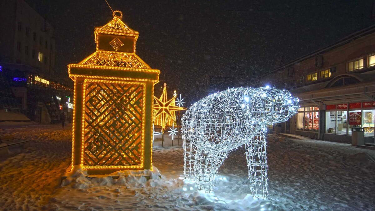 Светящиеся фигуры новогодние