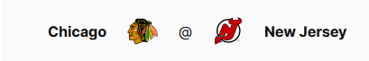 Чикаго Блэкхокс против Нью Джерси Дэвилз