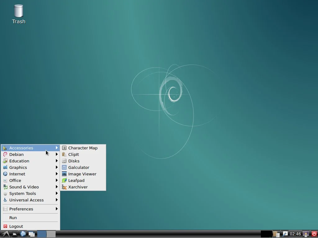 Debian minimal. Оболочка LXDE. Дебиан на LXDE. Рабочий стол LXDE. Линукс дебиан
