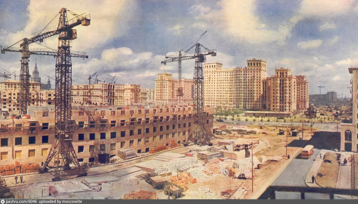 Стройка в СССР, источник pastvu.com