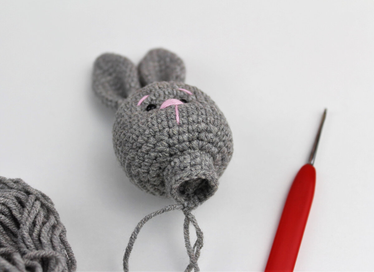 Схема зайчик из пряжи