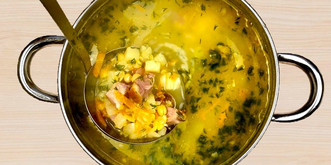 Так гороховый суп готовят в ресторанах. Вкуснее супа в жизни не ела, теперь готовлю только по этому рецепту