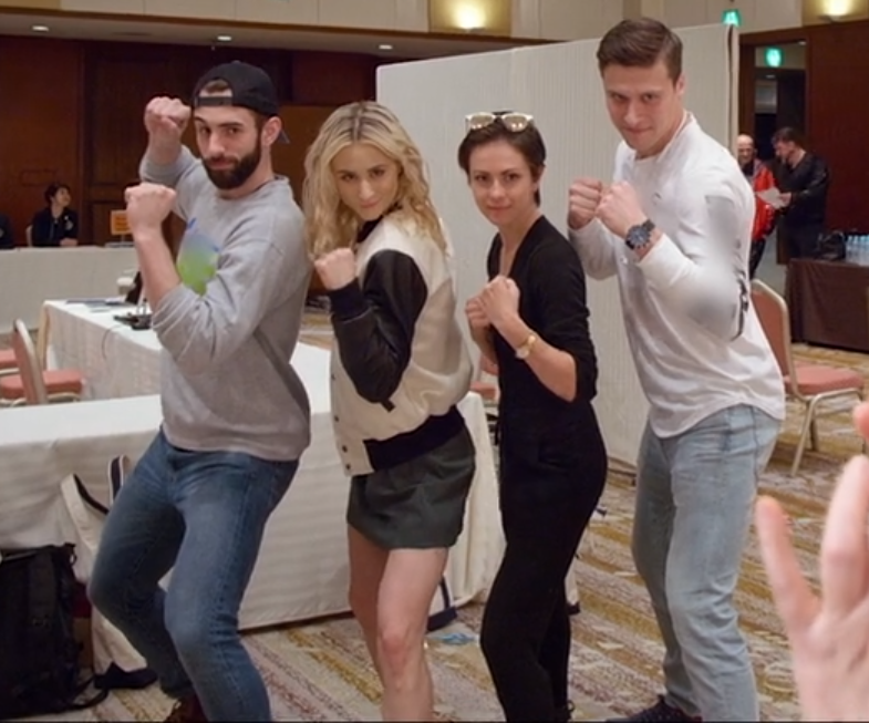 Наталья Забияко и Александр Энберт; Эшли Кэйн-Гриббл и Тимоти Ледюк - кадр из фильма "Несломленные"