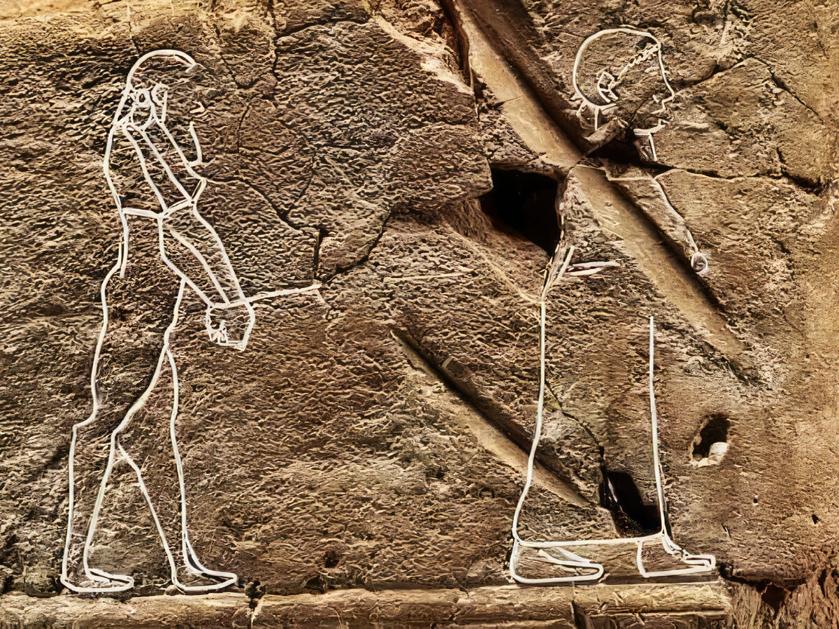 © The British Museum. На артефакте изображен призрак, связанный и уводимый в загробный мир своей возлюбленной