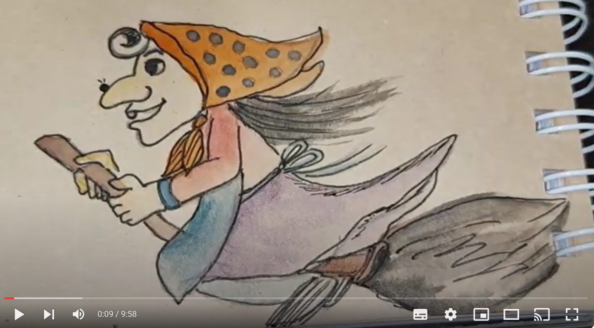 баба яга на метле