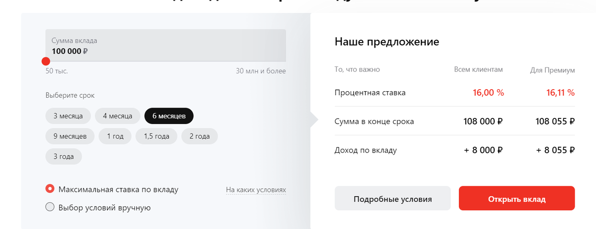 Вклад на 3 месяца под 15 процентов