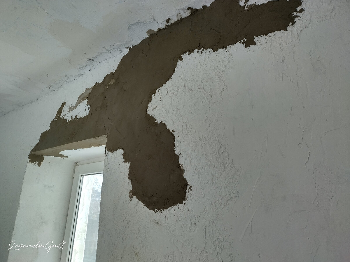 Самый ровный откос - вверху )) стены почти ровные