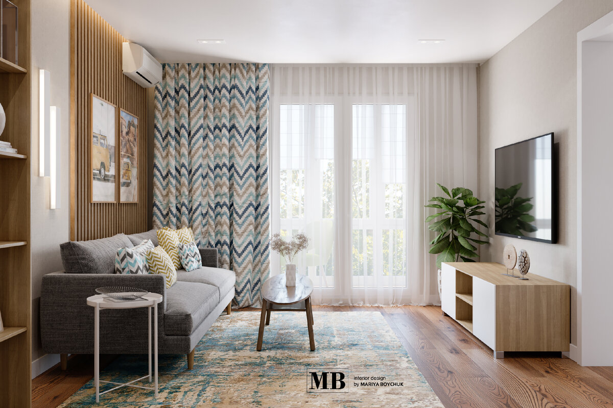 дизайн квартиры в скандинавском стиле, автор проекта: дизайнер Мария Бойчук 