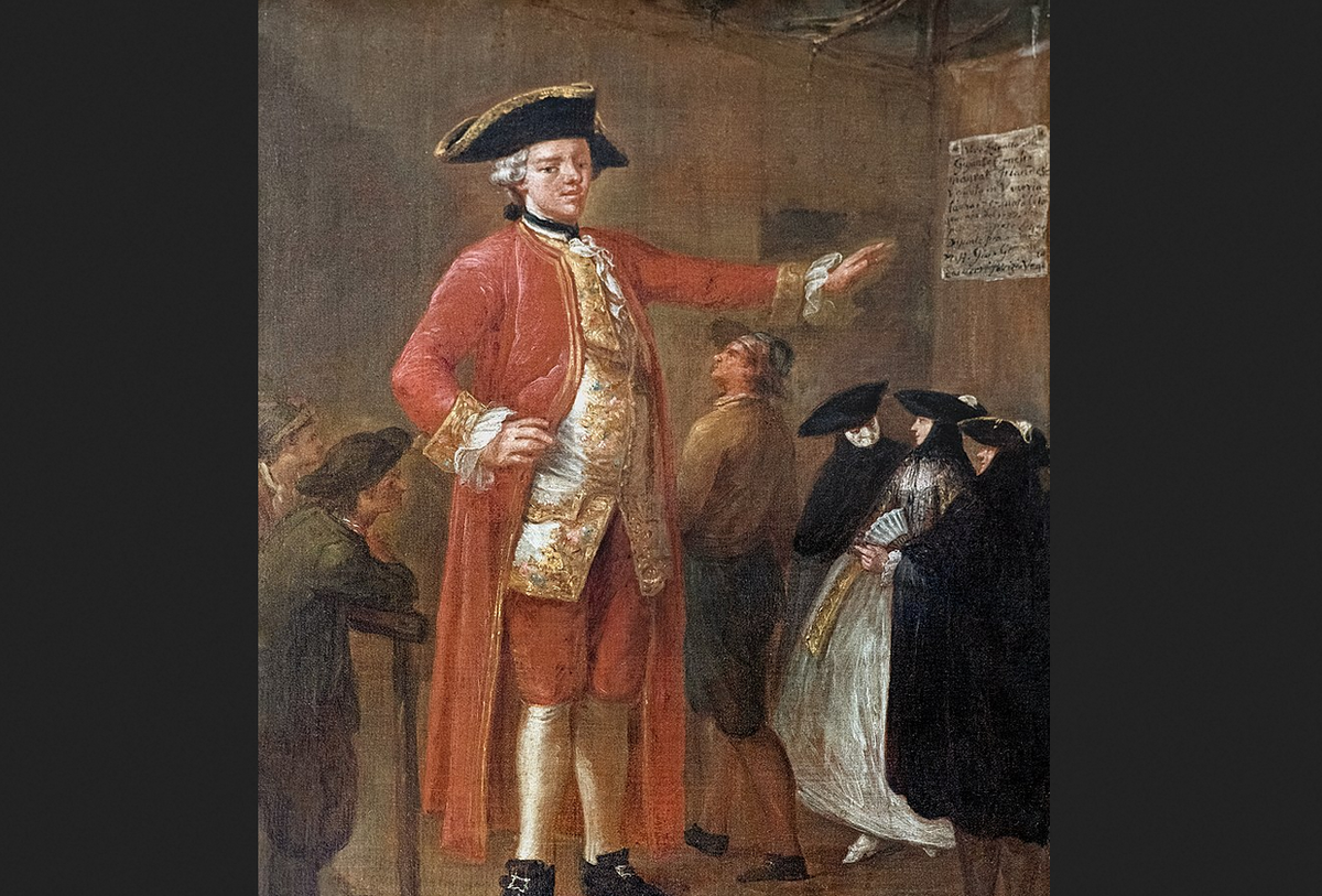 Пьетро Лонги. "Гигант-ирландец Корнелиус Маграт", 1760.