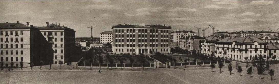 Панорама Измайловского бульвара 1955 года из журнала "Народное хозяйство".