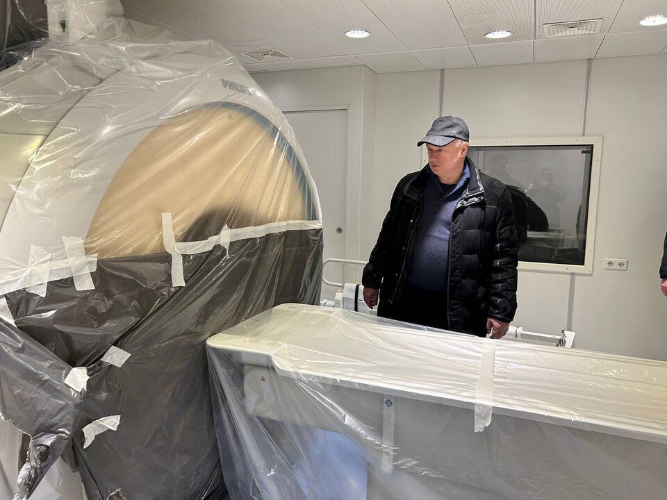    В больнице интенсивного лечения установили новое оборудование для проведения МРТ и КТ. Фото: ТГ/Хуснуллин