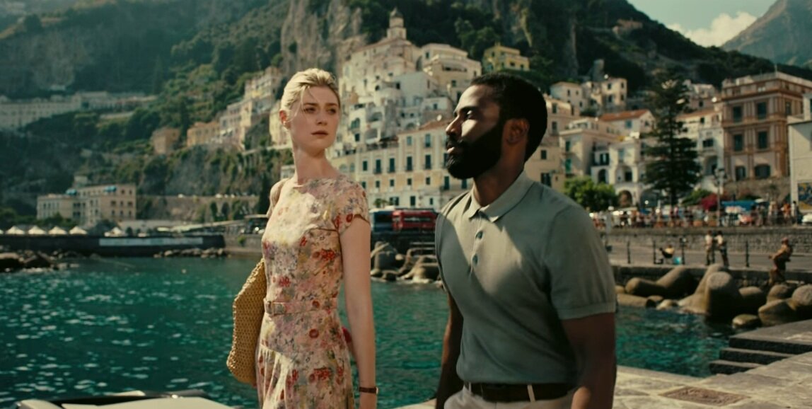 Кадр из фантастического фильма Кристофера Нолана "Довод" (2020)