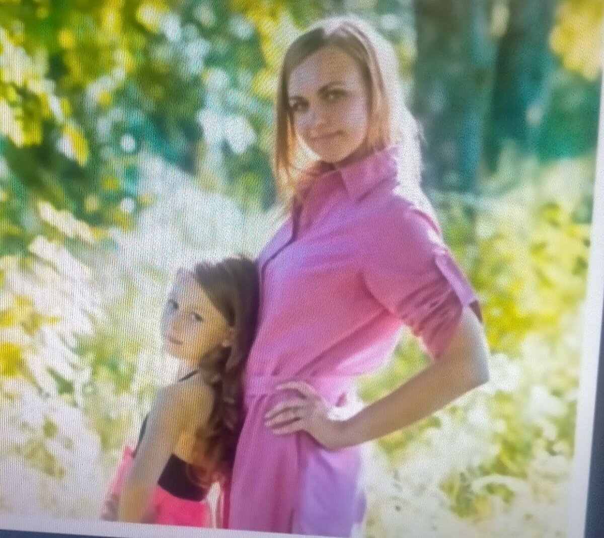 Анастасия с дочкой. Фотография автора