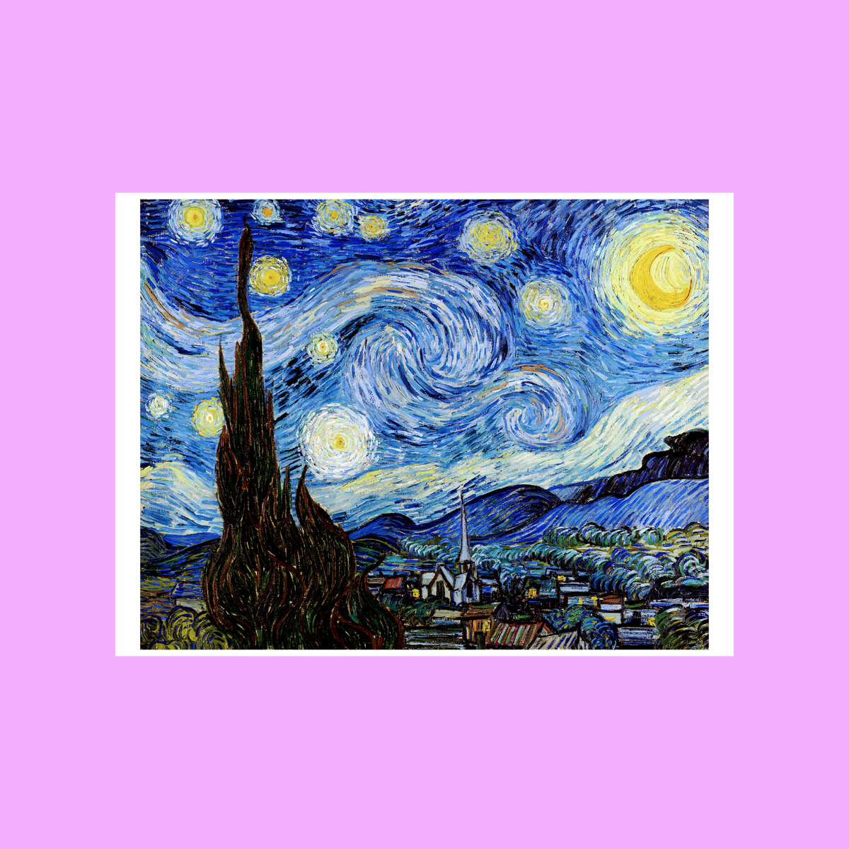 "Звездная ночь" (Starry Night) Ван Гог 1889