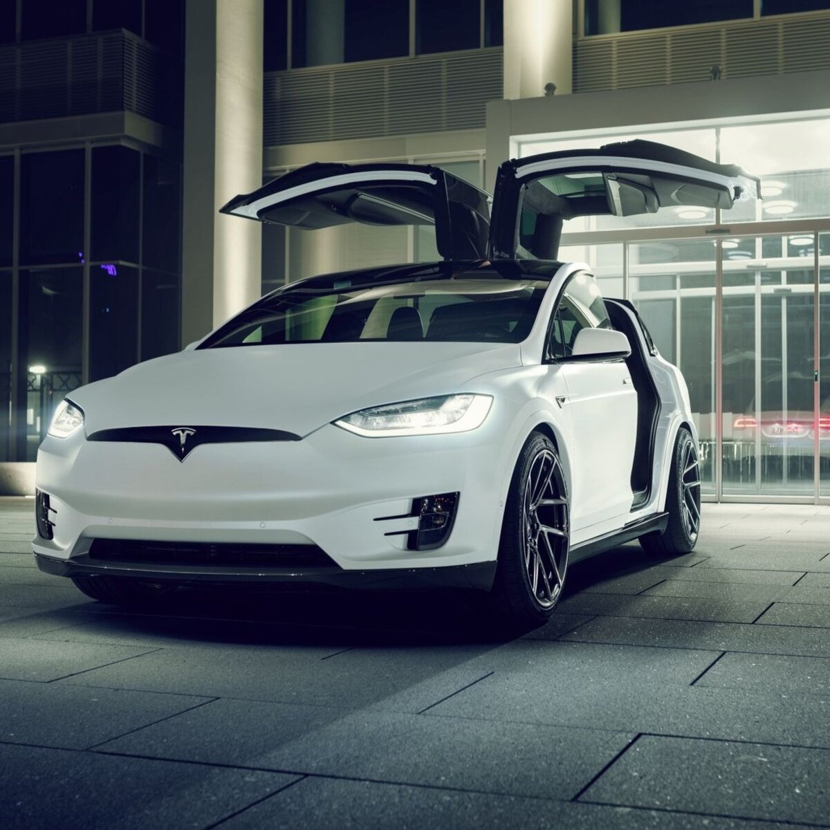 Tesla model x задние двери