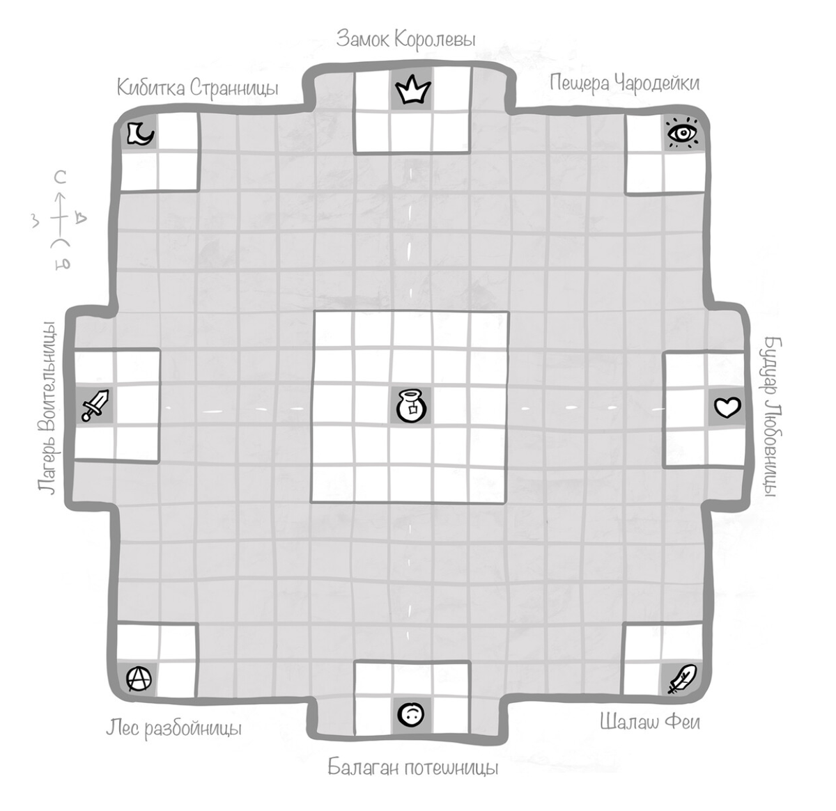 Игровое поле имидж-игры Образные земли. Автор — Полина Вахитова