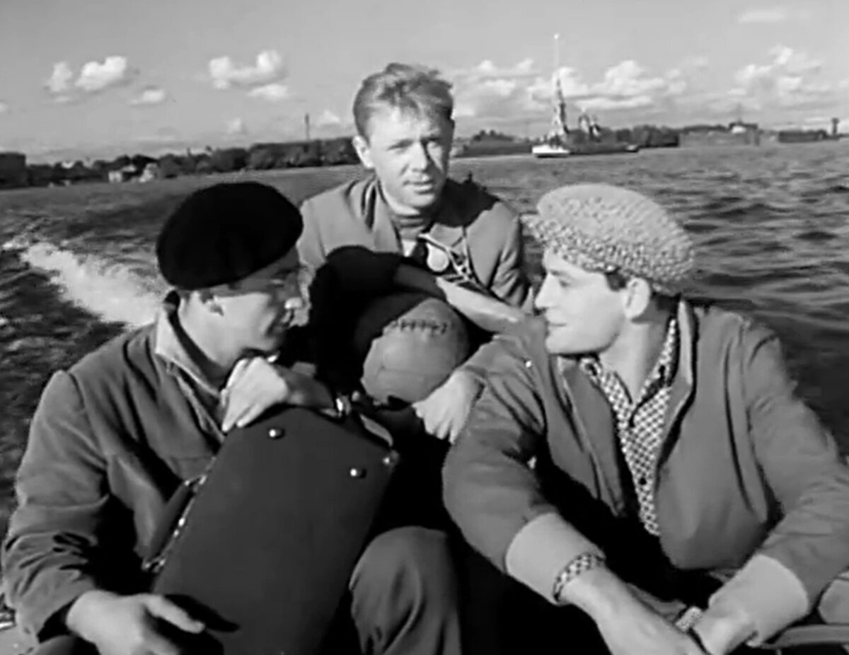 Кадр из кинофильма "Коллеги", 1962 г., режиссер и сценарист Алексей Сахаров, композитор Юрий Левитин (скриншот) 