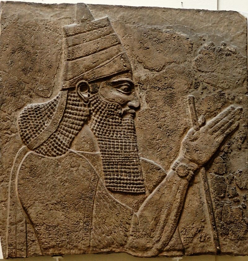 Тиглатпаласар III. аккад. Tukultī-apil-Ešarra. 728 BC. Central Palace in Nimrud.