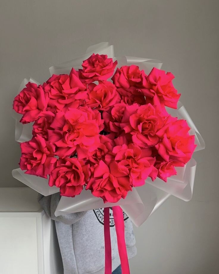 Круглый букет из вывернутых роз. Фото из пинтереста. 