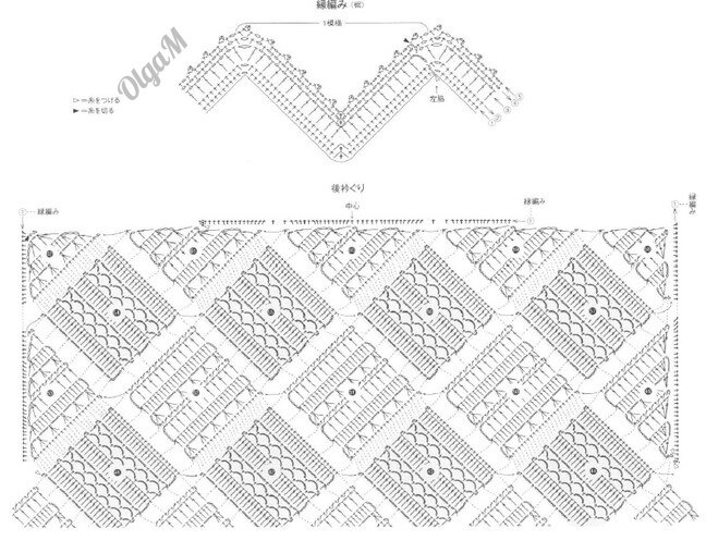 Схема кофты