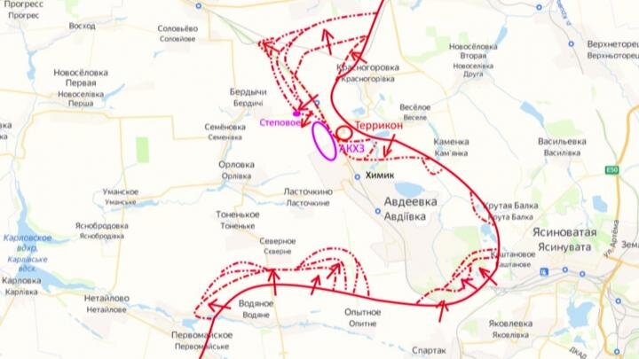 Киев рапортует о резком обострении на Авдеевском направлении, где Россия атакует сразу с 20 направлений.-2