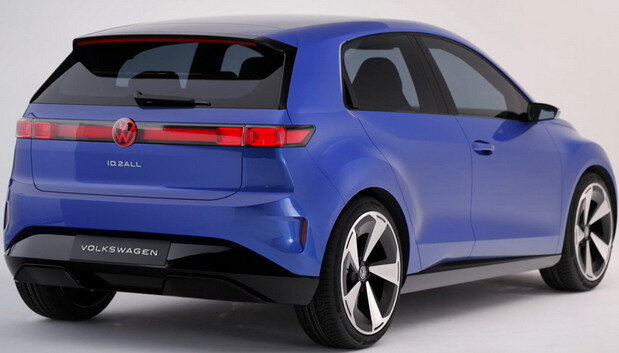  Немецкие СМИ сообщают, что Volkswagen отложил начало массового производства своего электрического хэтчбека ID.2 стоимостью 25 000 евро с 2025 на 2026 год.-2