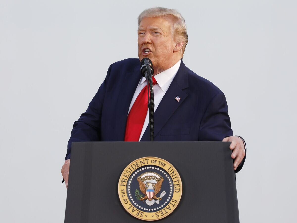    Президент США Дональд Трамп выступает в Вашингтоне на праздновании Дня независимости США© РИА Новости / Стрингер