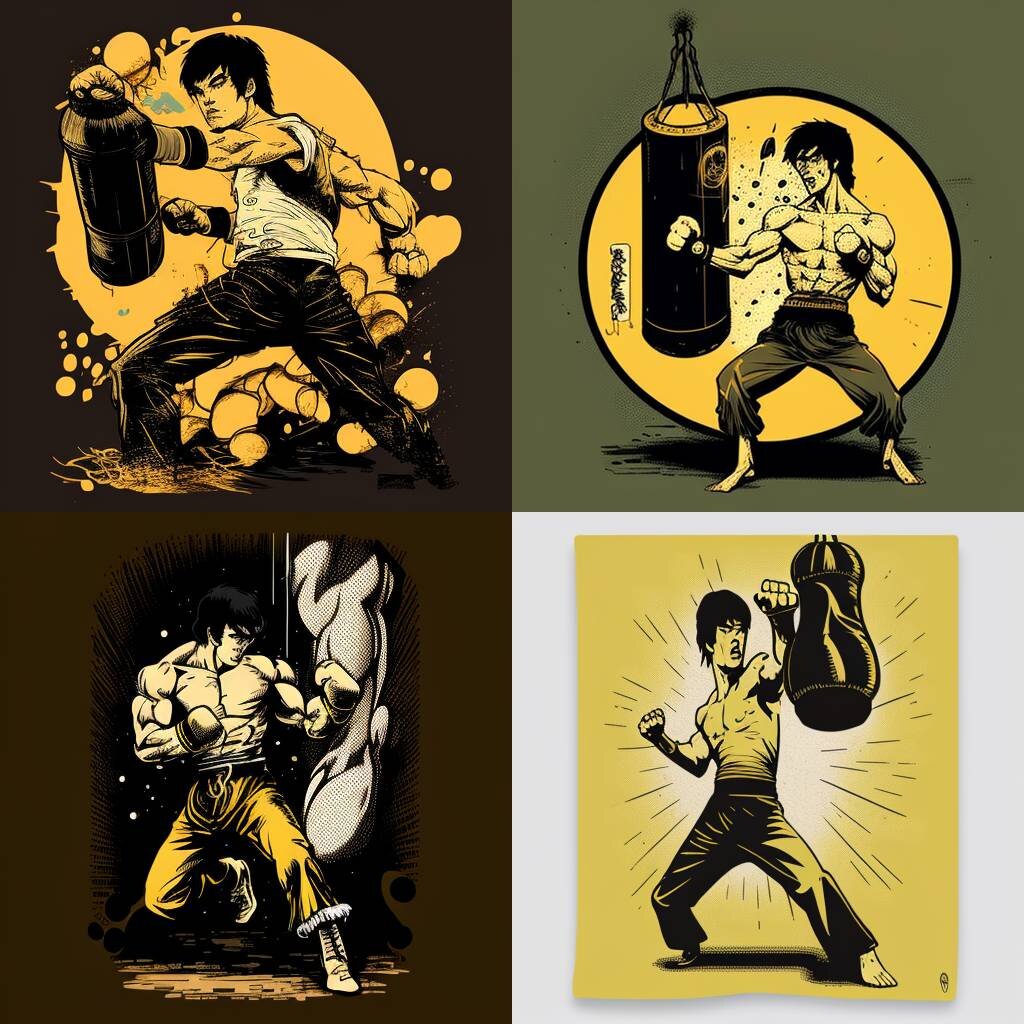 Брюсли в игре файтинг из 90-х против зомби