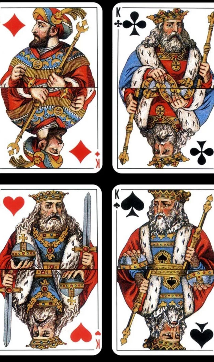 Король пик король червей. Шарлемань колода карт. Король Треф Шарлемань. Колрда Шарлемань Король червей. Игральные карты Шарлемань.