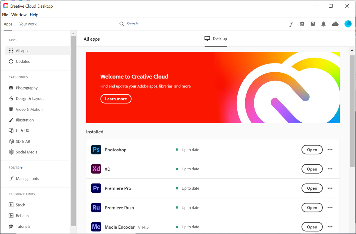 Install ui. Creative cloud desktop. Creative cloud программы. Adobe Creative cloud desktop. Adobe Creative cloud приложения.